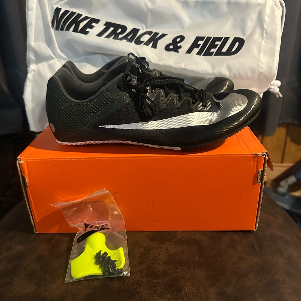 Nike Zoom Rival Sprint Track and Field Shoes: BLACK: NIB: MENS 11.5 Women 13